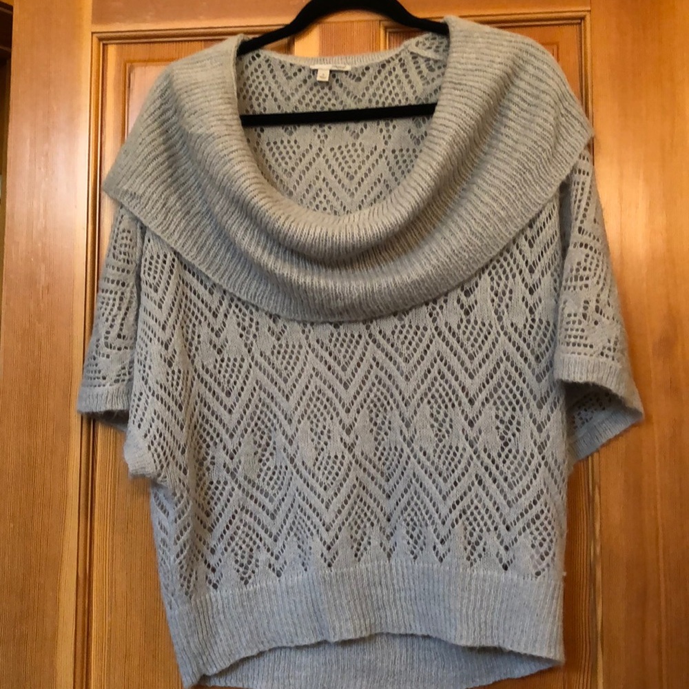 Halogen Knitted lace sweater